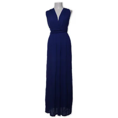 Halternek jurk (Blauw) Viscose