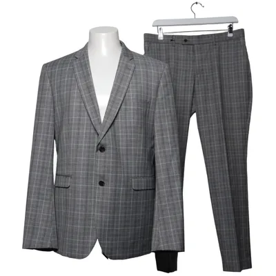 Kostym (Grå) från Bläck Polyester, Viskos, Ull