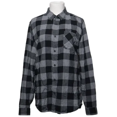 Flannel shirt (Black, Gray) from Clockhouse by C&A Cotton