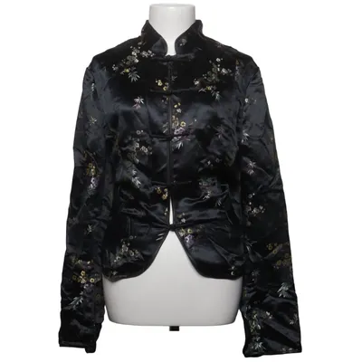 Blazer (Sort, Flerfarvet) fra H&M Polyamid, Viscose