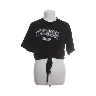 T-shirt (Zwart, Grijs) van Stronger Katoen, Elastaan