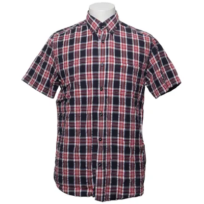 Short sleeve shirt (Blue, Red, White) from Cool Blue Company Cotton
