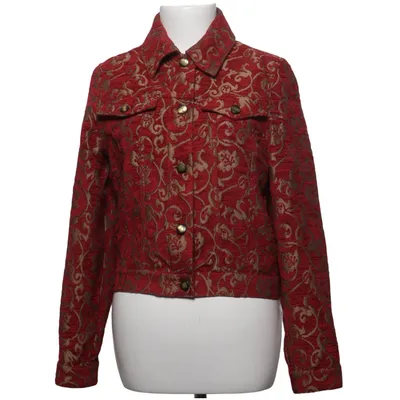 Overshirt (Red, Beige) from SAND Basic Acetate, Acrylic, Polyester