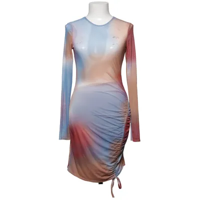 Kjole (Mesh Drawstring Dress) fra NLY One Elastan, Polyester