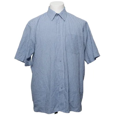 Chemise à manches courtes (Bleu, Blanc) de Ross River Coton, Polyester