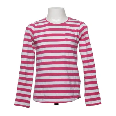 T-shirt à manches longues (Rose, Blanc) de Pebble Stone Coton