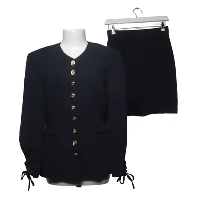 Jakkesæt med nederdel (Blå) fra Jean Claire Polyester, Viscose