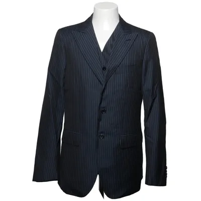 Blazer (Blue) from Raffaele Caruso Cupro, Silk, Wool