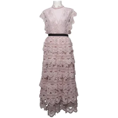 Dress (Pink) from Yoshe Cotton, Elastane, Viscose