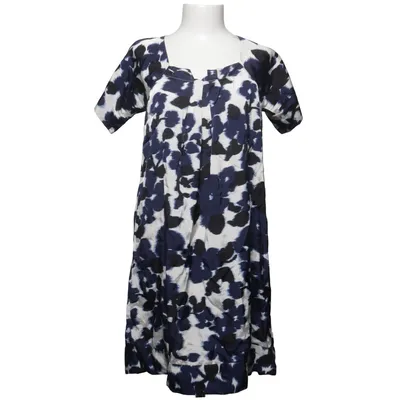 Jurk (Blauw, Zwart, Wit) van Naja Lauf Katoen, Viscose