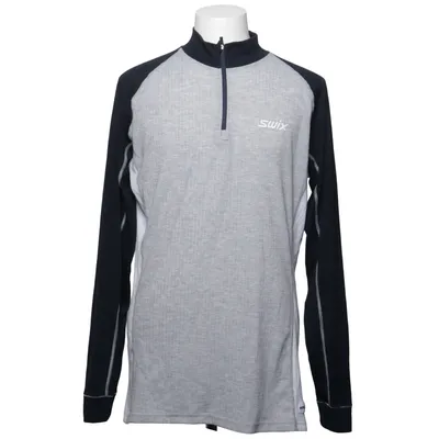 Base layer shirt (Gray, Blue) from Swix Polyester