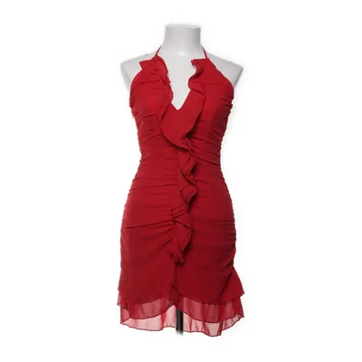 Halterneck dress (Red)