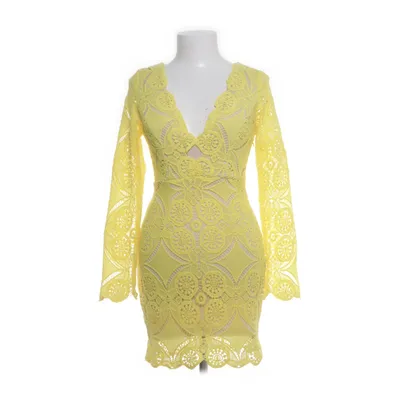 Dress (Yellow) from Love Triangle Elastane, Polyester