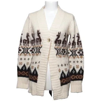 Cardigan (Beige, Brun, Hvid) fra Lindex Akryl, Alpacauld