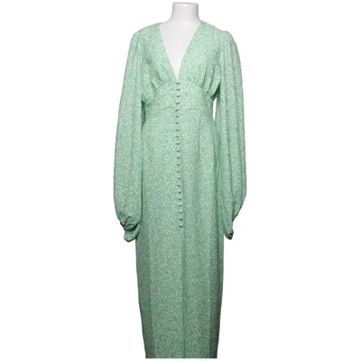 Långklänning (Grön, Vit) från Adoore Elastan, Polyester