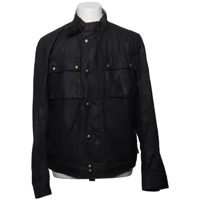 Jacket (Black) from Belstaff Cotton, Viscose