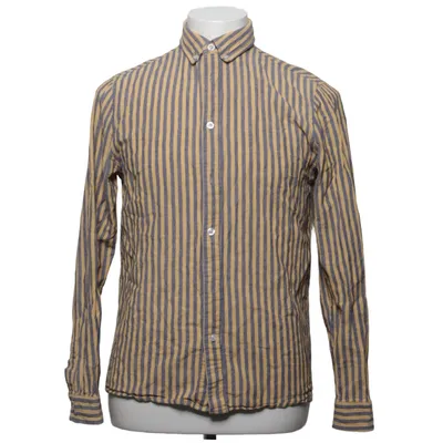 Buttondown-skjorta (Gul, Blå) från RVLT Revolution Bomull, Linne