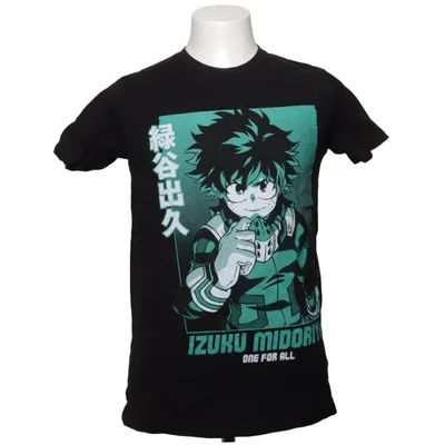 T-shirt (Noir, Vert) de My Hero Academia Coton