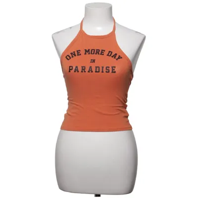 Halter neck top (Orange) from Divided by H&M Cotton, Elastane