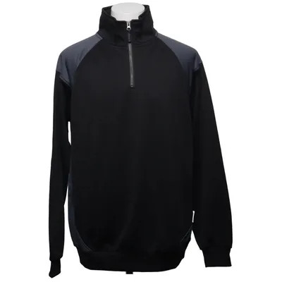Fleecetröja (Svart, Grå) från Fristads Bomull, Polyester