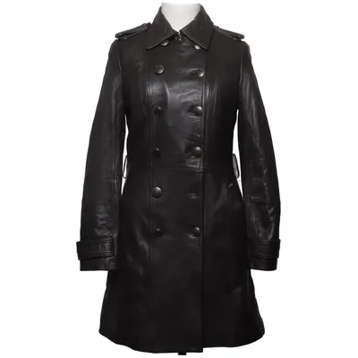 Leather coat (Brown) from Guess Leather, Polyester