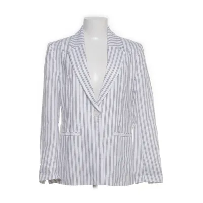 Blazer (White, Blue) from ONLY Linen, Viscose