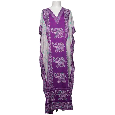 Caftan (Violet, Blanc, Vert) de Kushi Polyester