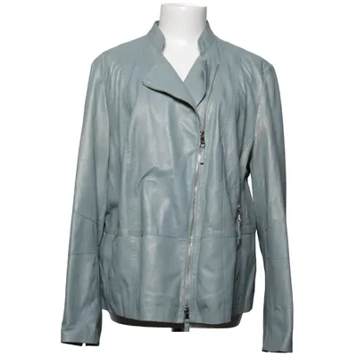 Bikerjakke (Blå) fra Gerry Weber Collection Læder, Polyester, Viscose