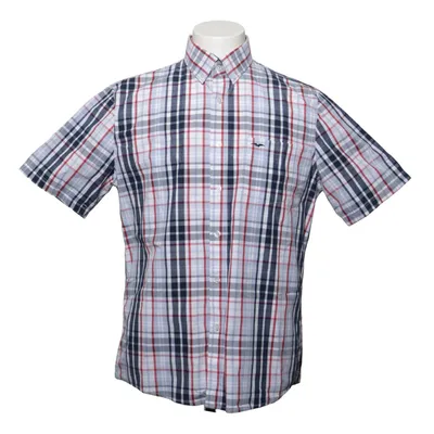 Short sleeve shirt (Blue, Red, White) from Hampton Republic Cotton
