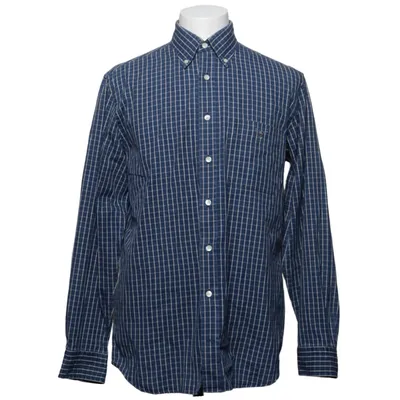 Buttondownskjorte (Indigo Pinpoint) fra GANT Bomuld