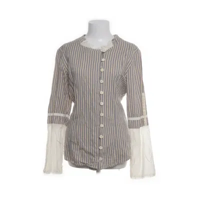 Blouse (Beige, Blue) from Ewa I Walla Cotton