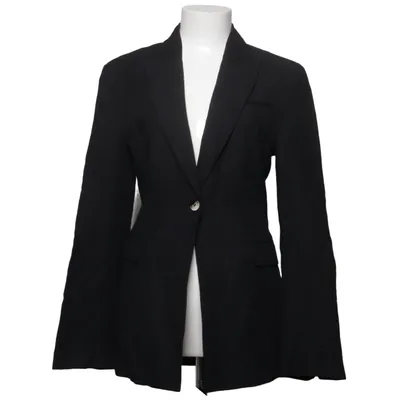 Blazer (Schwarz) von H&M Premium Quality Baumwolle, Leinen, Polyester, Viskose