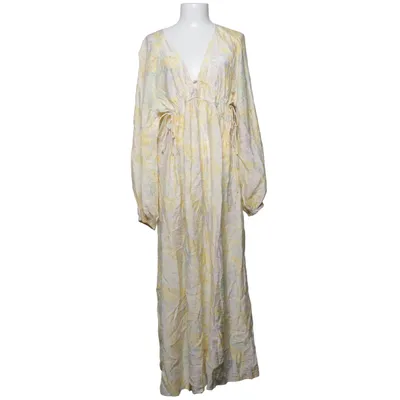 Robe longue (Multicolore, Jaune) de H&M Polyamide, Viscose