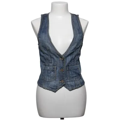 Gilet en jean (Bleu) de Cubus Coton, Élasthane