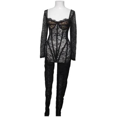 Jumpsuit (Zwart) Elastaan, Polyester