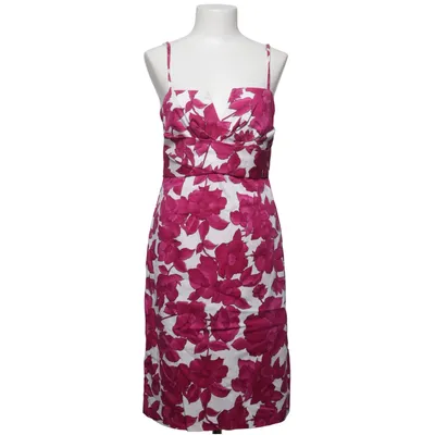 Dress (White, Purple) from Donna Ricco Cotton, Elastane, Polyester