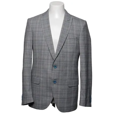 Blazer (Gris, Multicolore) de Interview Élasthane, Lin, Polyester, Viscose