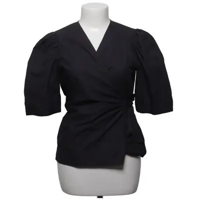 Wrap blouse (Gray) from Ganni Organic cotton