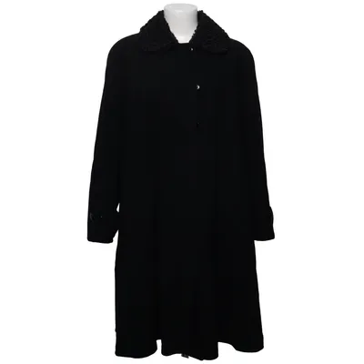 Manteau (Noir) de Johan Skoglund Polyamide, Viscose, Laine