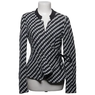 Wrap cardigan (Black, White) from Armani Collezioni
