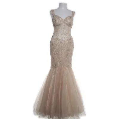 Evening gown (Beige) from Jovani Polyester