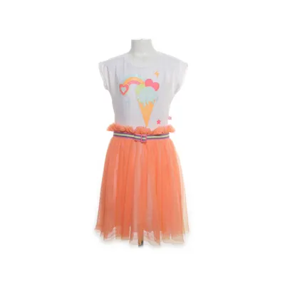 Dress (White, Orange) from Billieblush Cotton, Polyester, Viscose
