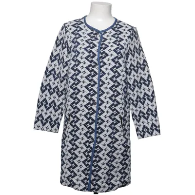 Coat (Blue, White) from Luxzuz Cotton, Polyester