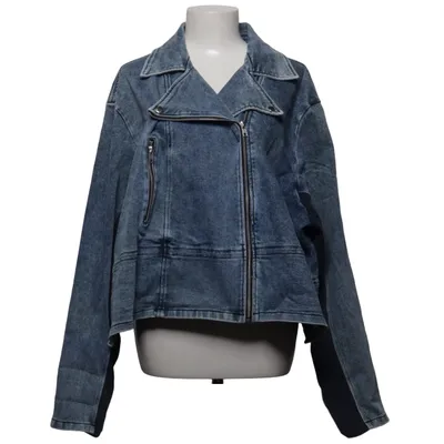 Bikerjacke (Blau) von Dress Like Marie Baumwolle, Elasthan
