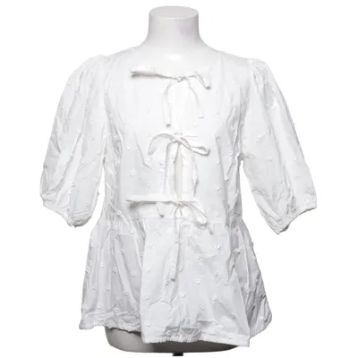Top (C-ATL HEARTS EMBRO BOW BLOUSE) van Costes Katoen