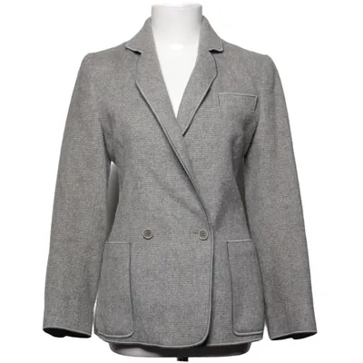 Blazer (Gris) de Louis Féraud Mohair, Polyester, Laine