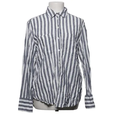 Shirt (Blauw, Wit) van L.O.G.G by H&M Katoen, Linnen