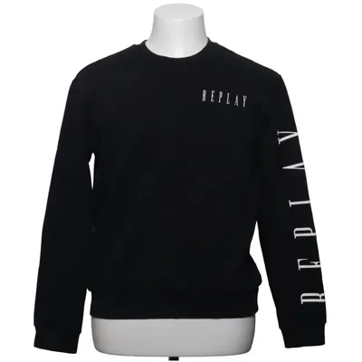 Sweatshirt (Noir) de Replay Coton, Polyester