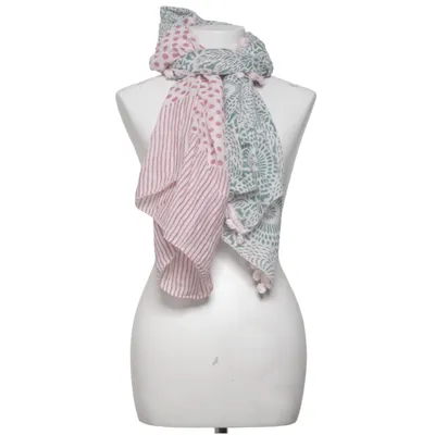 Châle (Rose, Vert, Blanc) de Antik Batik