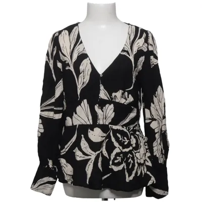 Blouse (Black, White) from Indiska Viscose